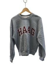 画像：HAAG/カレッジロゴスウェット/--/コットン/GRY