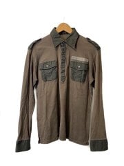 画像：長袖シャツ/3/コットン/BRW/無地/BMV41-510-76