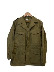 画像：ミリタリージャケット/--/コットン/GRN/無地