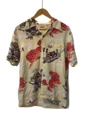 画像：ORIENTAL FESTIVAL/アロハシャツ/M/レーヨン/YLW/総柄/M32434