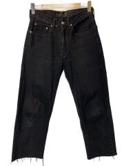 画像：550/W31L30/レソト製/ストレートパンツ/31/デニム/BLK/無地/PC9-00550-0260