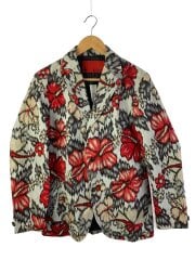 画像：a.m.o.u/テーラードジャケット/44/コットン/GRY/プリント