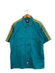 画像：22ss/stripe/半袖シャツ/M/ポリエステル/GRN//