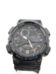 画像：クォーツ腕時計_その他/デジアナ/ラバー/BLK/BLK