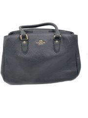 画像：ショルダーバッグ/レザー/BLK/無地