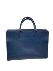 画像：トートバッグ/レザー/NVY