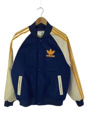 画像：スタジャン/S/ポリエステル/NVY/無地/IL2574