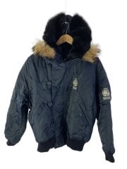 画像：フライトジャケット/L/ナイロン/NVY