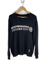 画像：ニット・セーター(厚手)/L/コットン/BLK/201MANH-KNM01