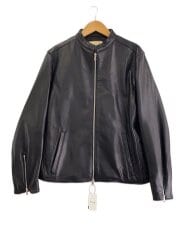 画像：ジャケット/XL/羊革/BLK/無地/672-3113201