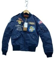 画像：L-2A/5th AIR FORCE/フライトジャケット/M/ナイロン/NVY/6172116/タグ付き