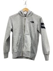 画像：SQUARE LOGO FULLZIP_スクエアロゴ フルジップ/S/ポリエステル/GRY/無地