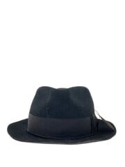 画像：ハット/--/ウール/BLK/無地/メンズ/D-00007