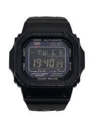 画像：ソーラー腕時計・G-SHOCK/デジタル/ステンレス/BLK/BLK
