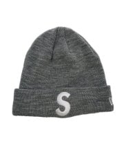 画像：24FW/S LOGO BEANIE/ニットキャップ/--/アクリル/GRY/メンズ//