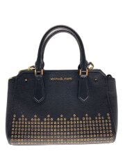 画像：HAYES/ミディアムサッチェル/2WAYショルダー/ハンドバッグ/レザー/BLK/35F8GYEM6T//