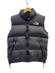 画像：Nuptse Vest/ダウンベスト/M/ナイロン/BLK/無地