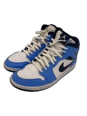画像：AIR JORDAN 1 MID_エアジョーダン 1 ミッド/28cm/BLU/レザー