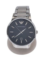 画像：クォーツ腕時計/アナログ/ステンレス/BLK/SLV/AR2457