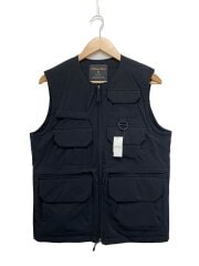 画像：ダウンベスト/M/ポリエステル/BLK/無地/668-9214007