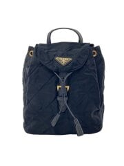 画像：リュック/ナイロン/BLK/キルティング