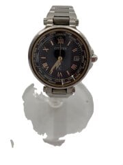 画像：ソーラー腕時計/アナログ/ステンレス/BLK/SLV/H240-T018220