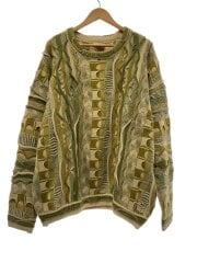 画像：3D CREW NECK KNIT/ニット・セーター(厚手)/L/アクリル/GRN/FS1161