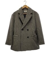 画像：24AW/ウールオーバージャケット/1/ウール/BLK/チェック/SWFJ245003
