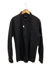 画像：長袖シャツ/ブラックデニム/38/コットン/BLK