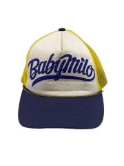 画像：BABY MILO/ラインストーン/メッシュキャップ/FREE/ポリエステル/YLW/メンズ