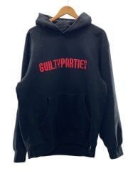 画像：パーカー/L/コットン/BLK/無地