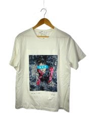 画像：Tシャツ/L/コットン/WHT