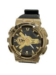 画像：クォーツ腕時計_G-SHOCK/デジアナ/ラバー/GLD/BLK//