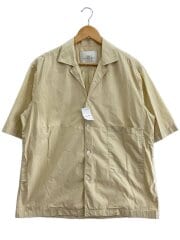 画像：半袖シャツ/M/コットン/BEG/無地/SN-280/COCKLE SHIRT/襟部分シミ有り//