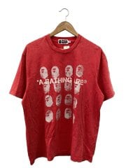 画像：Tシャツ/M/コットン/RED/プリント/001CSL301348M