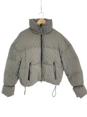 画像：ダウンジャケット/36/ポリエステル/GRY/チェック/12420007