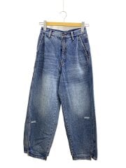 画像：ワイドパンツ/36/コットン/BLU/無地/Y234-31041