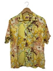 画像：アロハシャツ/M/レーヨン/YLW/総柄/SS32714