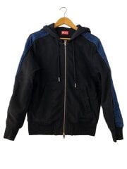 画像：S-MIRR-NEW-B/S/コットン/BLK/無地/A13040//