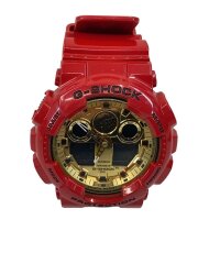 画像：クォーツ腕時計/デジアナ/GLD/RED/GA-100VLA-4AJF
