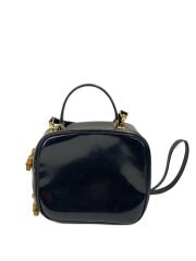 画像：ショルダーバッグ/--/BLK/無地/2WAY/バンビー/バニティバッグ/キズ・汚れ有