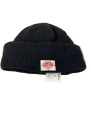 画像：ニットキャップ/--/ウール/BLK/無地/レディース/JD-7165BLL