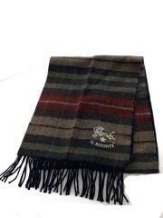 画像：マフラー/ウール/KHK/チェック/レディース