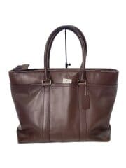 画像：トートバッグ/レザー/BRW/F71562/ビジネスバッグ/ショルダーストラップ欠品