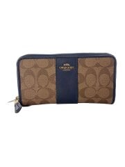 画像：長財布_シグネチャー/PVC/BEG/総柄/レディース