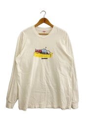 画像：長袖Tシャツ/L/コットン/WHT//