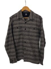 画像：長袖シャツ/L/ウール/GRY/13RS-0103