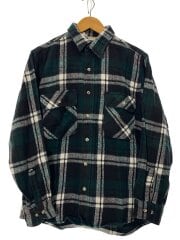画像：90s/usa/ネルシャツ/M/コットン/GRN/チェック/R3061-PLA