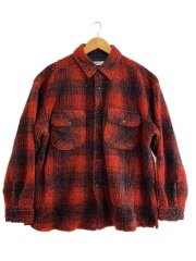画像：ジャケット/M/アクリル/RED/オンブレCK