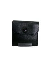 画像：2つ折り財布/レザー/KHK/無地/メンズ